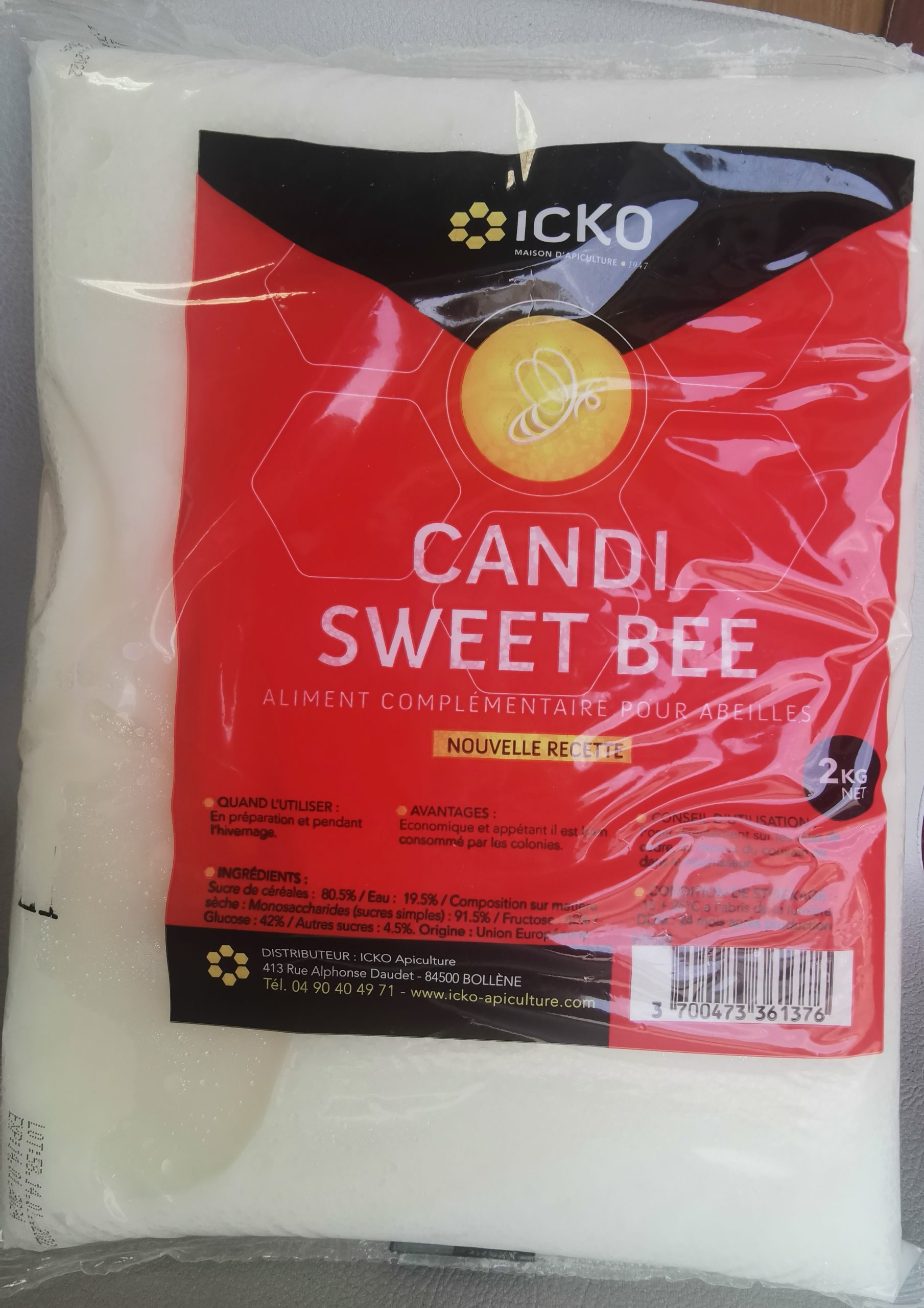 Candi Sweet Bee la plaque de 2 kg